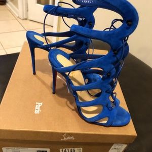 Christian Louboutin Amazoulo kid lace up heel